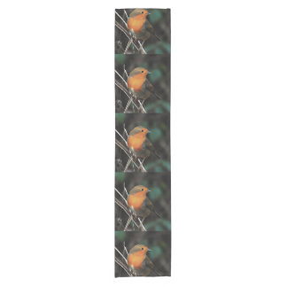 Robin Being Bright On A Dull Day Acrylic Art Short Table Runner