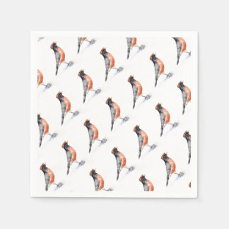 Robin Bird in Hat Napkin