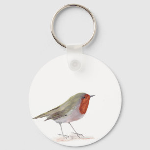 Robin bird key ring