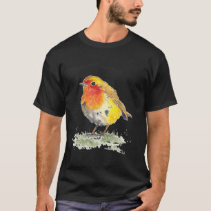 Robin Bird  Motif,  Print Gift bbq season  T-Shirt