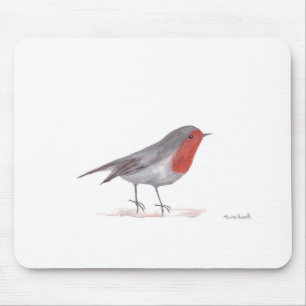 Robin bird mouse pad
