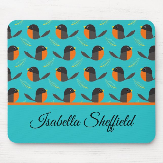 Robin Birds  Mouse Pad (Front)