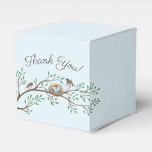Robin Birds Nest Eggs Spring Baby Shower Favour Box