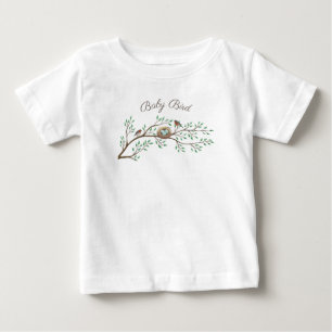 Robin Birds Nest Eggs Spring Baby Shower T-Shirt