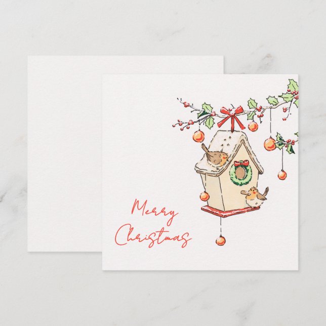 Robin Christmas card (Front/Back)