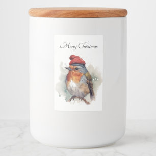 Robin Christmas Pantry Branding Food Label