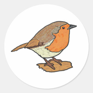 Robin Classic Round Sticker