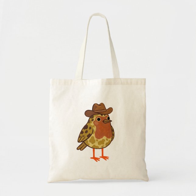 Robin Cowboy Tote Bag (Front)