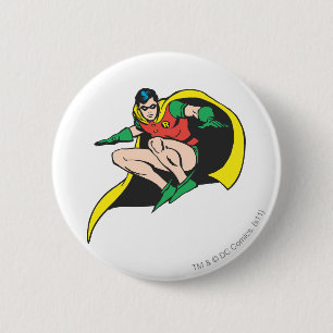 Robin Crouches 6 Cm Round Badge