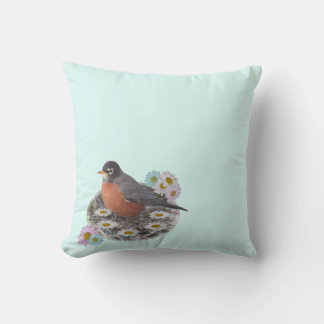 Robin Daisy Fairy Ring Cushion