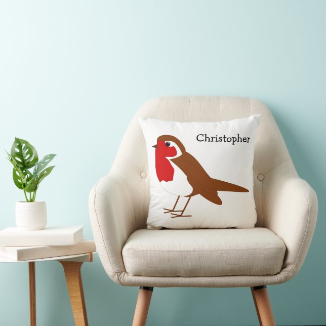 Robin Design Personalised Cushion (Chair)