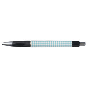 Robin Egg Blue and White Chevron Pattern Emmy