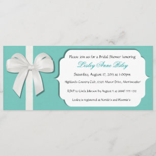 Robin Egg Blue Custom Bridal Shower Invites