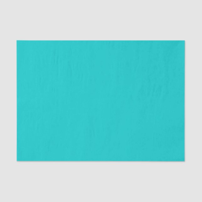Robin Egg Blue, cyan Tissue Paper (Front)