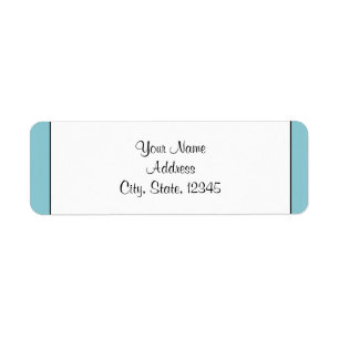 Robin Egg Blue Initials Posh Wedding Label