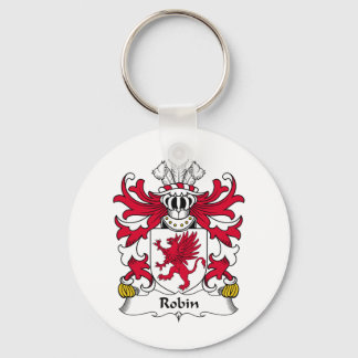 Robin Family Crest Key Ring