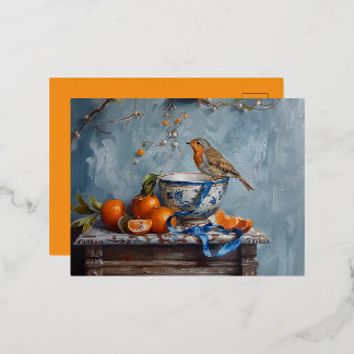 Robin - Foil Postcards