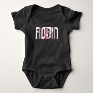Robin Hi-Tech Name Graphic Baby Bodysuit