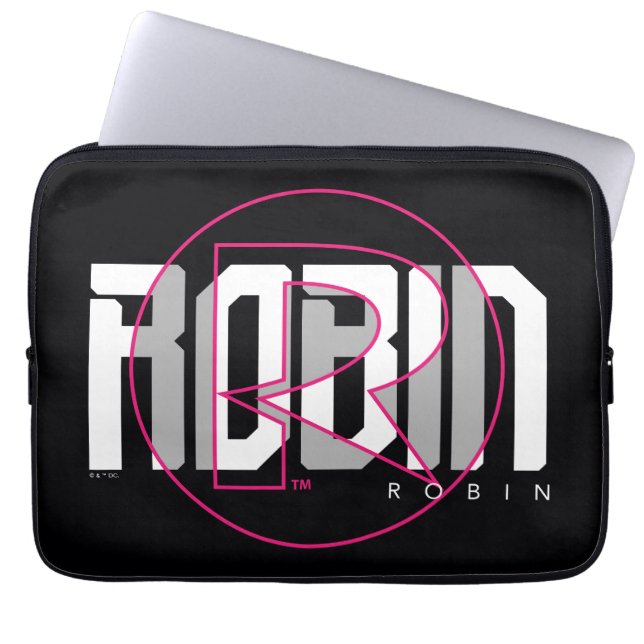 Robin Hi-Tech Name Graphic Laptop Sleeve (Front)