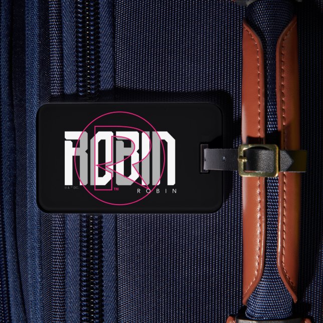 Robin Hi-Tech Name Graphic Luggage Tag (Front Insitu 4)