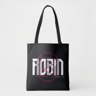 Robin Hi-Tech Name Graphic Tote Bag
