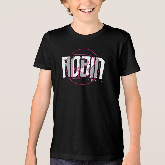Robin Hi-Tech Name Graphic Tri-Blend Shirt (Front)