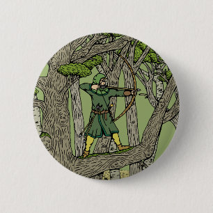Robin Hood 6 Cm Round Badge