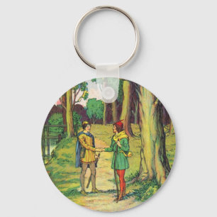 Robin Hood And Little John Key Ring
