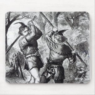 Robin Hood and Little John Mouse Pad