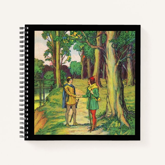 Robin Hood And Little John  Notebook (Front)