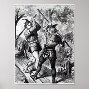 Robin Hood and Little John Poster