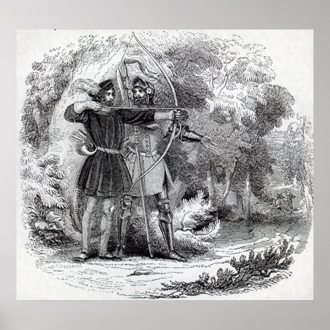 Robin Hood and Little John Poster (Front)