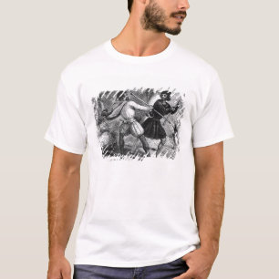 Robin Hood and the Tanner with Quarter-staffs T-Shirt