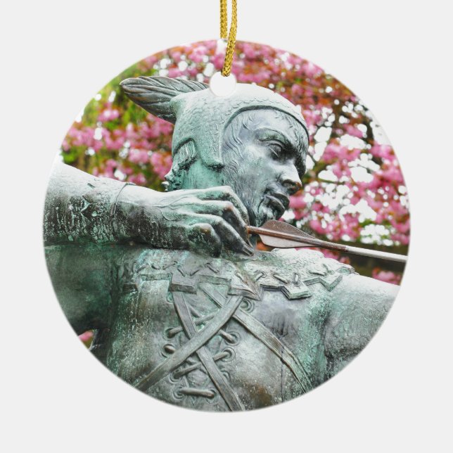 Robin Hood Ceramic Tree Decoration (Front)
