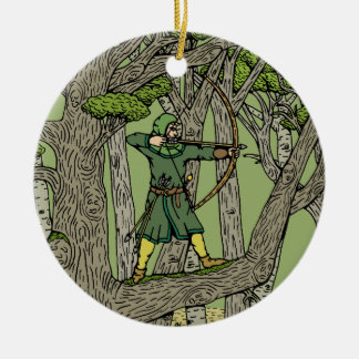 Robin Hood Ceramic Tree Decoration