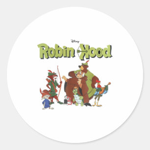 Robin hood classic friends storybook group  round sticker