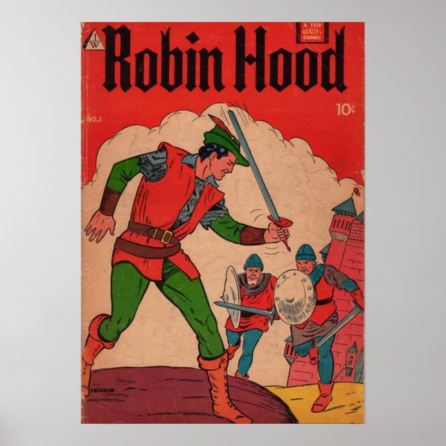 Robin Hood Comic Cover Poster (Front)
