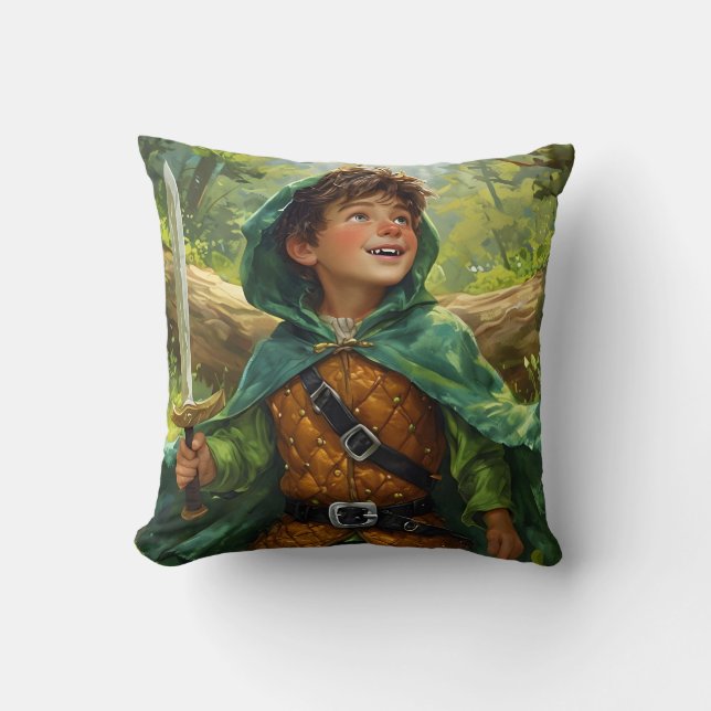 Robin Hood depicted as a child Cushion (Front)