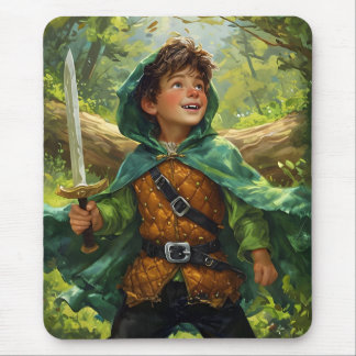 Robin Hood depicted as a child Mouse Pad