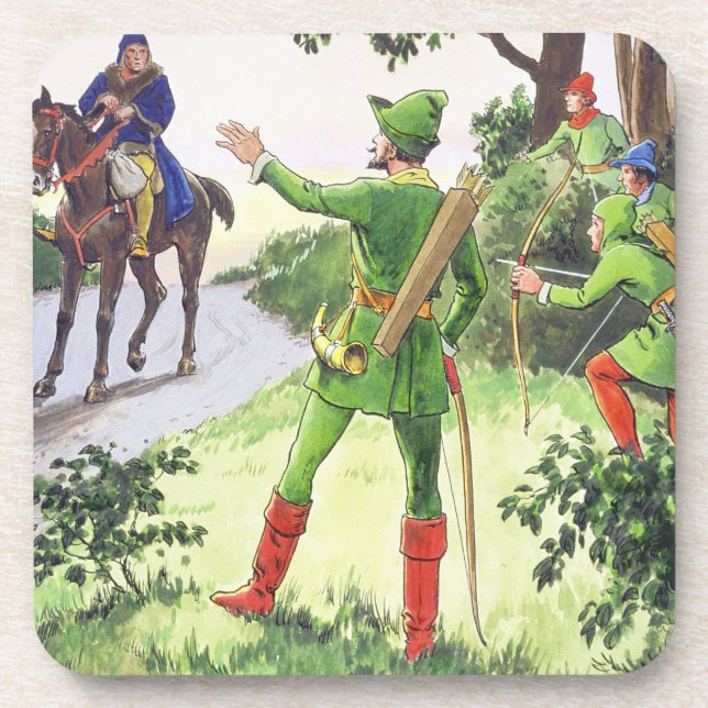 Robin Hood, from 'Peeps into the Past', published Coaster (Front)