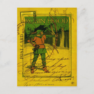 Robin Hood, His Bow and Arrow Postcard