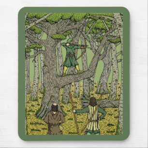 Robin Hood in Sherwood Forest Mouse Pad