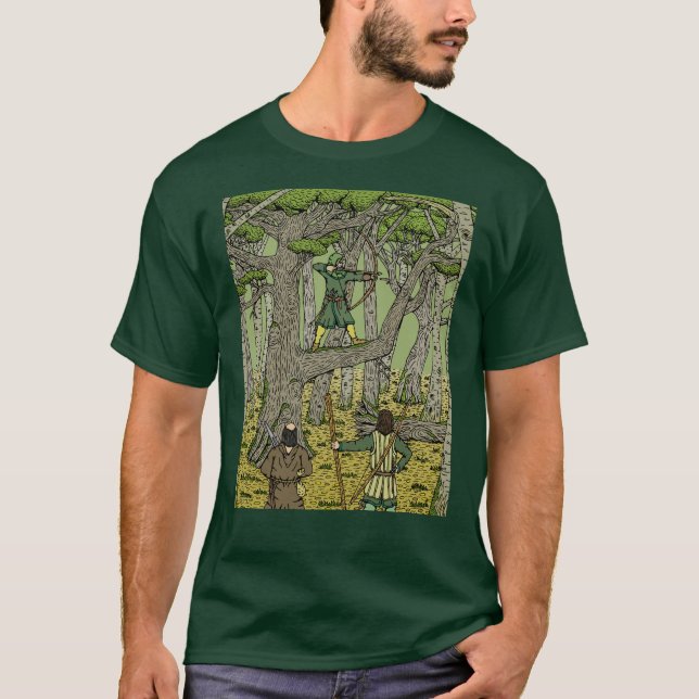 Robin Hood in Sherwood Forest T-Shirt (Front)
