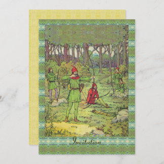 Robin Hood In The Forest Invitation