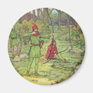 Robin Hood In The Forest Magnet