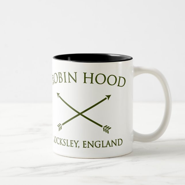 robin hood of locksley Two-Tone coffee mug (Right)