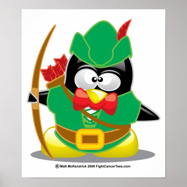 Robin Hood Penguin Poster (Front)