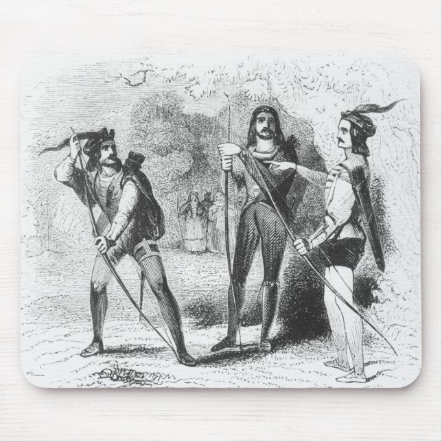 Robin Hood, Scarlet and John Mouse Pad (Front)