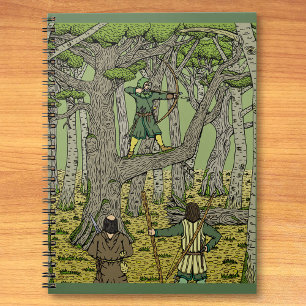 Robin in Sherwood Spiral Notebook