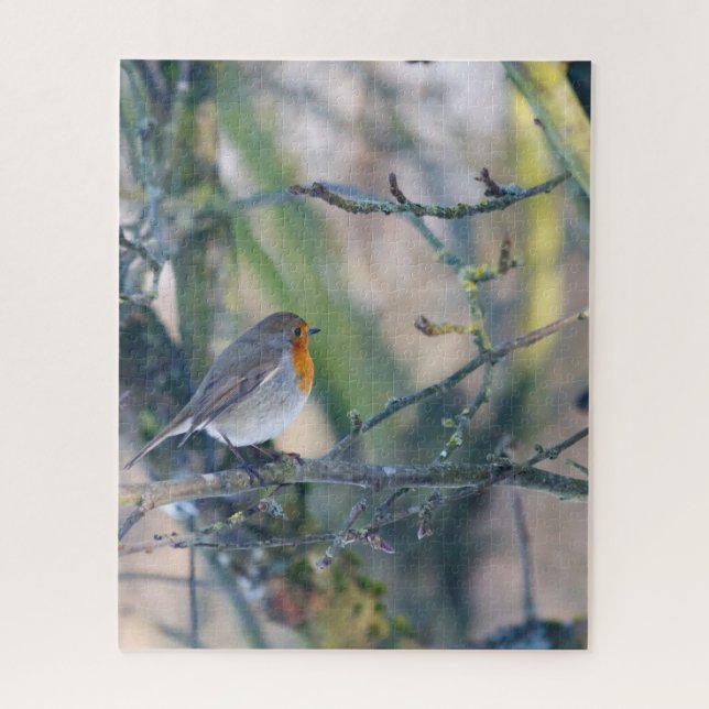 Robin in Tree Jigsaw Puzzle (Vertical)